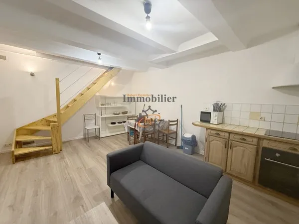 A louer Saint Affrique appartement T1 bis meublé duplex avec