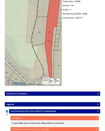 Vente parcelle forestière