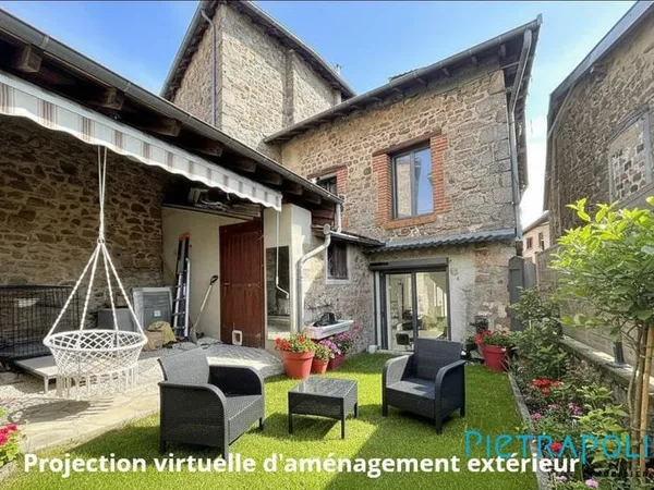 Maison de village en pierre rénovée avec extérieur - Fort p