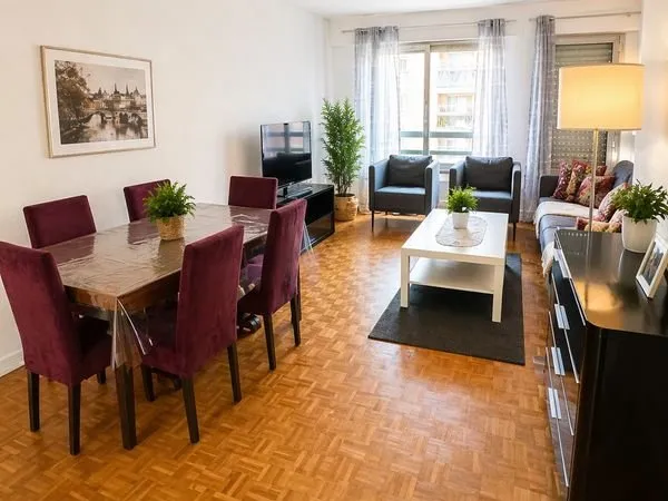 T4 meublé 98 m² balcon 10e
