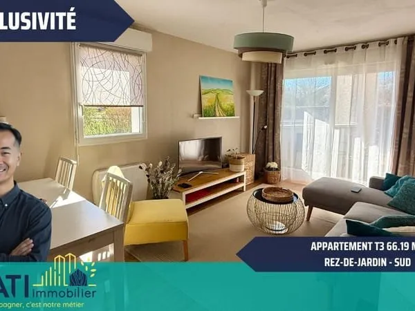Appartement T3 - BRUZ - Rez-de-jardin - SUD -