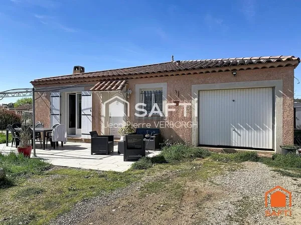 Villa de 97m² sur 700m² de terrain clos avec piscine