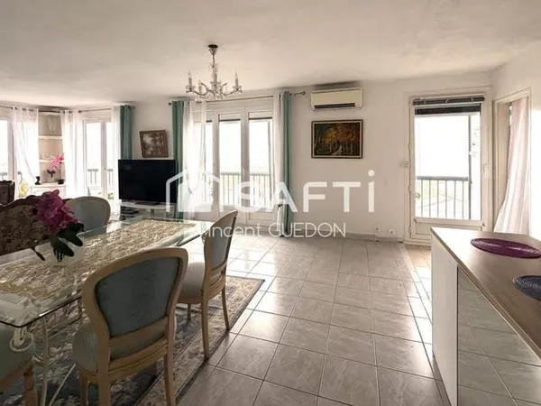 Appartement F4 spacieux lumineux avec vue dégagée