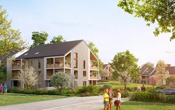 Sergy - Appartement T5 duplex111,45 m2 avec Garages et cave