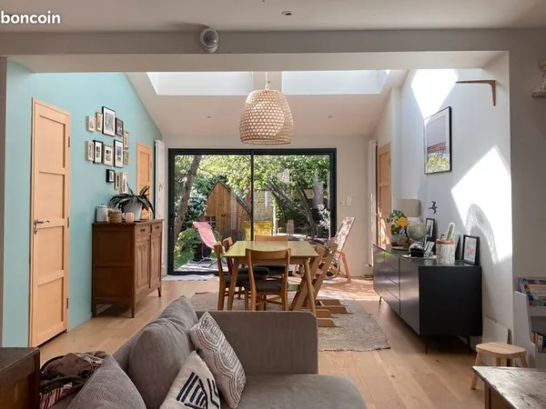 Maison 114 m² - 3 chambres + bureau - Jardin - Rouen Rive Gauche (Saint-Clément)