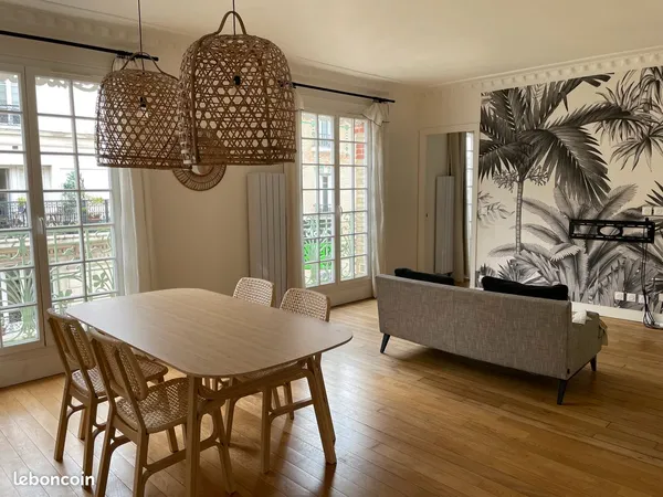 Courbevoie Bécon - 4P meublé 71m² charme 1900