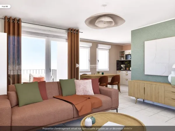 Appartement 3 pièces 66 m²