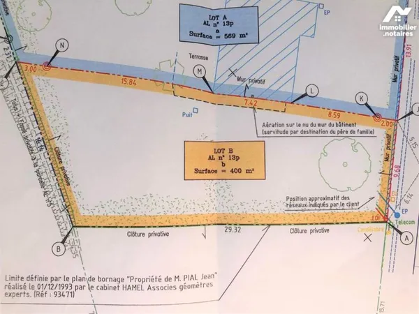 Terrain 400 m²