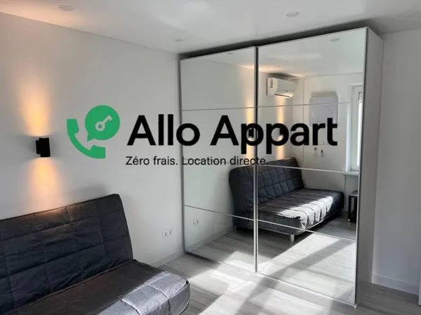Appartement T2 meublé - 36 m² - 69004 lyon (côté Saône, vue sur arbres)