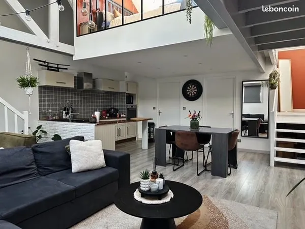 Appartement style loft 1 chambre / terrasse 22m2 / parking 1V
