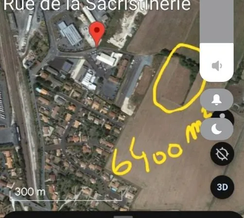 Terrain constructible 6400m2