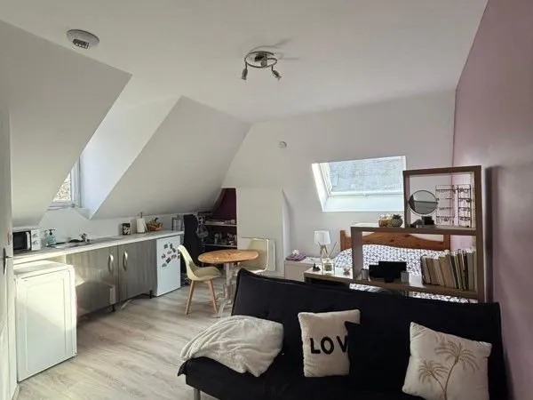 Studio meublé refait à neuf avec place de parking - 21m2 - Rouen (Gare)