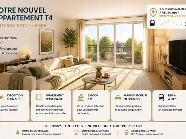 Appartement 4 pièces 80 m²