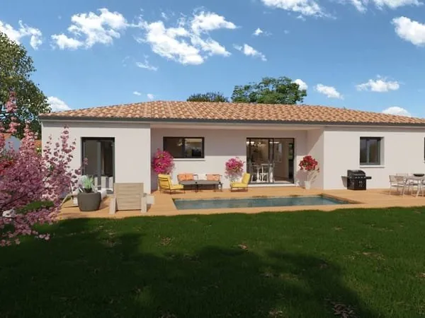 Terrain + Villa de 92m2 à Aubais dans le Gard (30250)