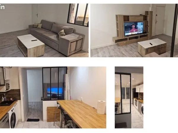 Colocation grande chambre meublée