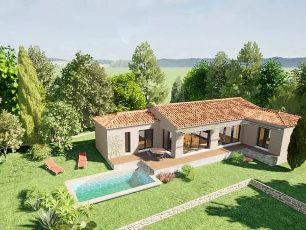 VILLA NEUVE PLAIN-PIED - MONTAGNAC (30350)