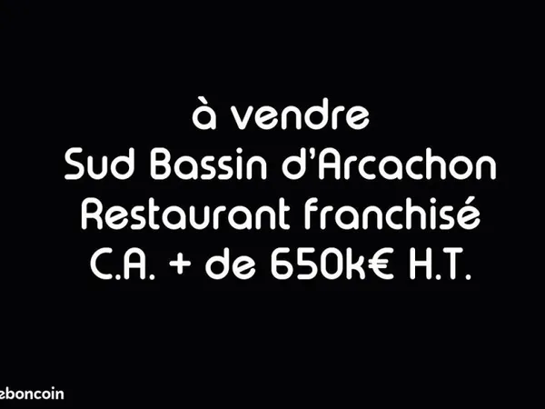 FDC Restaurant franchisé sous enseigne nationale