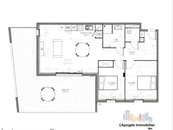 Appartement T3 - Résidence neuve à Uzès (VEFA)