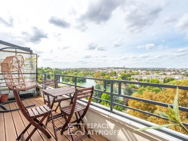 Appartement familial avec vue panoramique sur la Marne