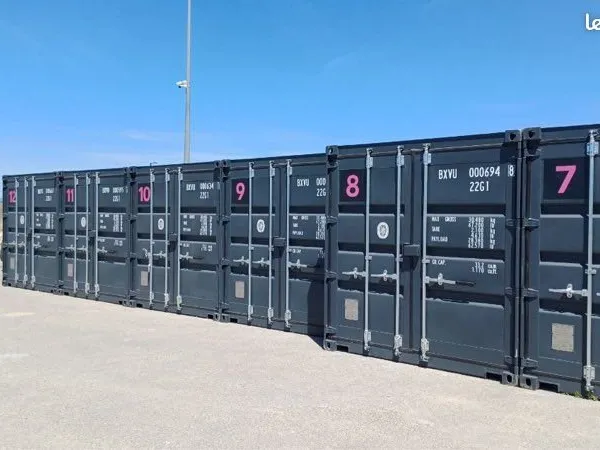 Location de box container de stockage sécurisé 24h/24h