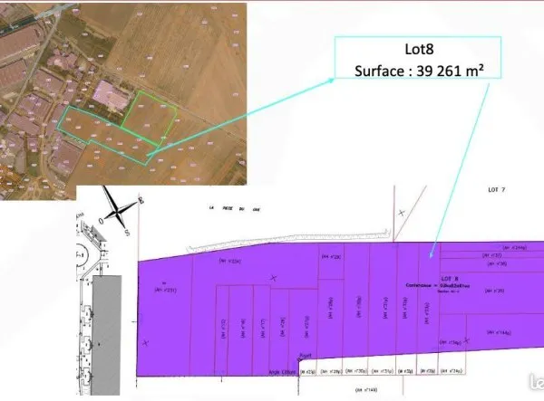Terrain 39 261 m² Le Mesnil Amelot