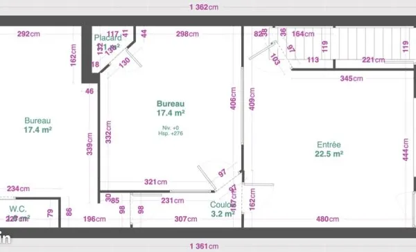 Local RDC commercial ou appartement possible 65 M2 ue des Salines