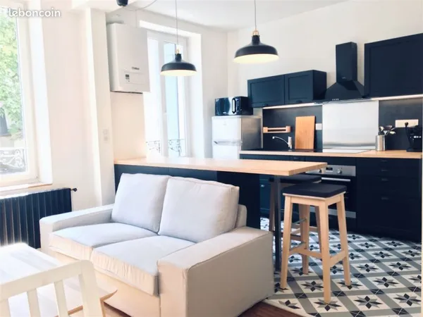 🏡 F3 meublé haut de gamme avec jardin - arrêt trolley MON DESERT à 50m