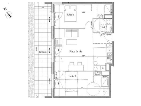 Appartement (T3) - 64.88