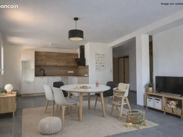 Appartement 82m2 avec terrasse, grand boxe