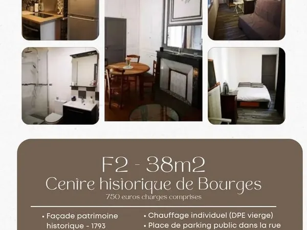 F2 meublé dans le coeur historique de Bourges