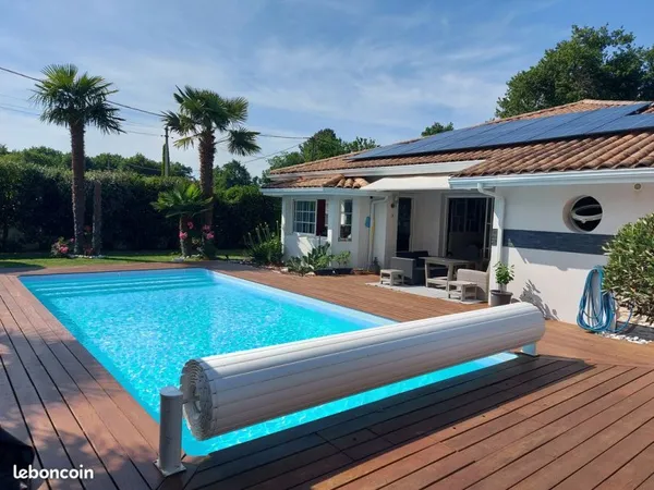 Piscine chauffée Bassin d' Arcachon 4 chambres 3 sdb