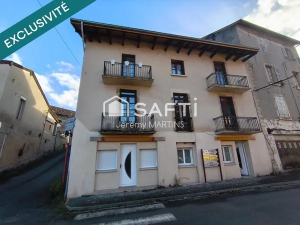 Immeuble 4 appartements et une maison