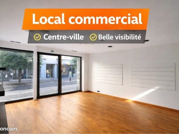 Local commercial centre ville - lumineux -100m2