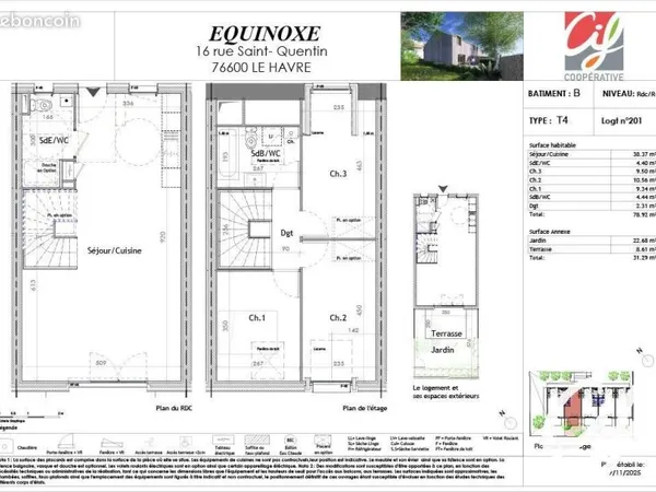 Maison 4 pièces 78 m²