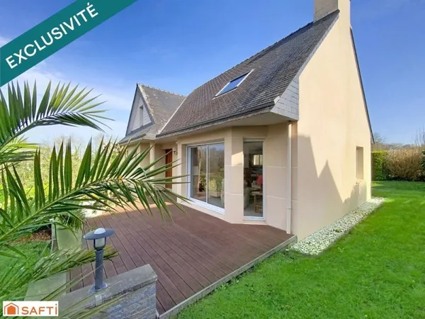 Maison familiale avec jardin, véranda et vie de plain-pied à Briec.