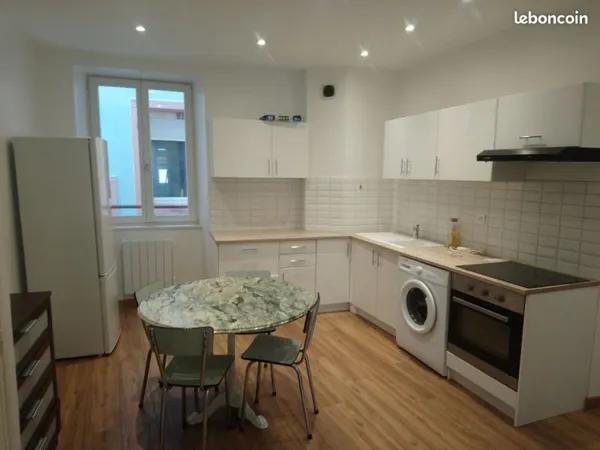 Bel Appartement 45m2 rénové plein centre de Mulhouse loué 550cc