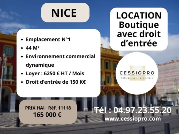 Droit au bail 44 m²