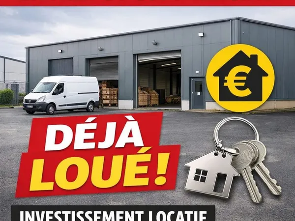Local commercial - Entrepôt loué - Investissement locatif