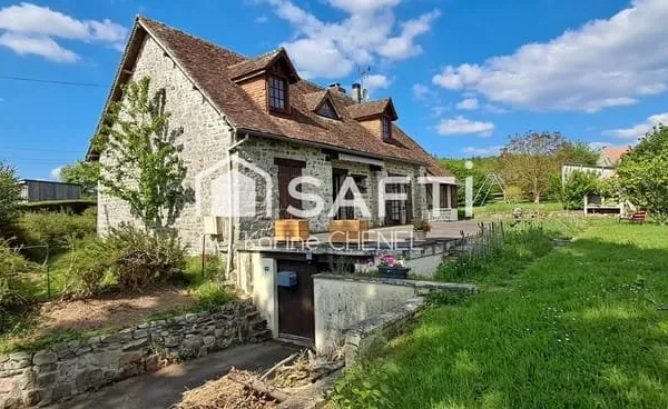 Maison de campagne 4 ch +1 bureau - terrain 1208m²