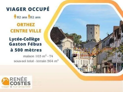 Viager occupé - F83-H81 ans - ORTHEZ (64300)