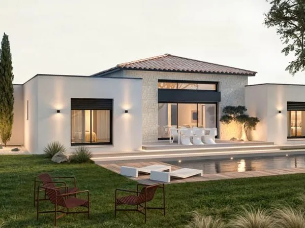 VILLA CONTEMPORAINE NEUVE & DOUBLE GARAGE - CUGNAUX