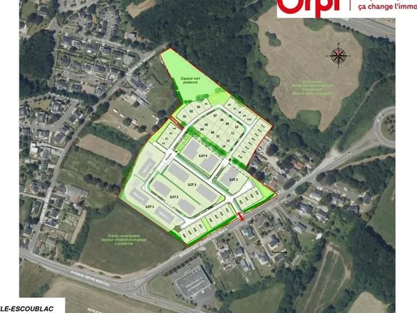Terrain 599 m²