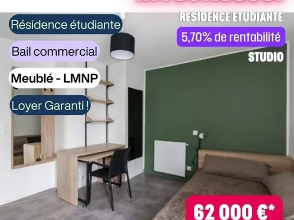 Appartement 1 pièce 19 m²