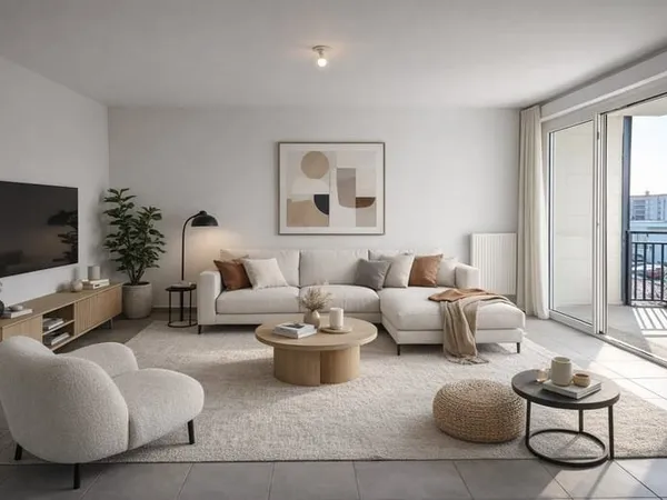 À vendre Appartement T3 d'environ 60 m2 avec balcon