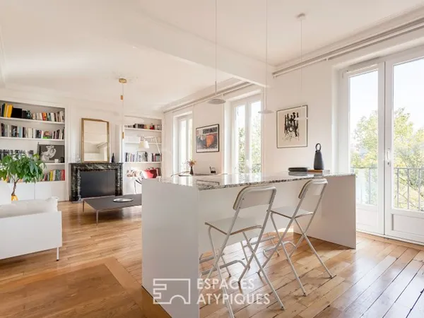 Appartement rénové par un architecte avec vue sur le Rhône