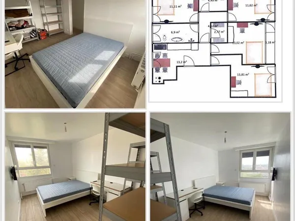 Appartement 4 pièces 82m2 + parking + cave proche rer D vendu loué 2200 par mois