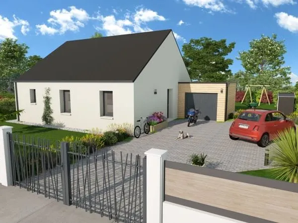 Projet de construction d'une maison 80.07 m² avec terrain à LE BREUIL-EN-AUGE (14)