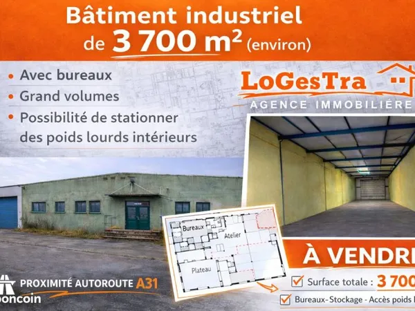Immeuble 3700 m²
