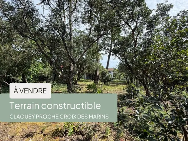 Vends terrain constructible