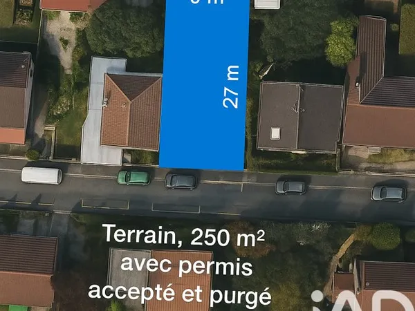 Terrain en individuel 250 m²